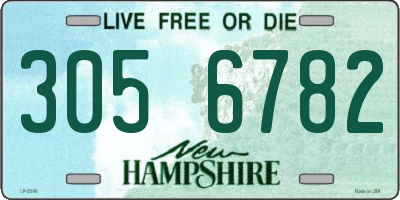 NH license plate 3056782