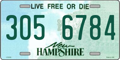 NH license plate 3056784