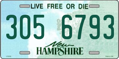 NH license plate 3056793