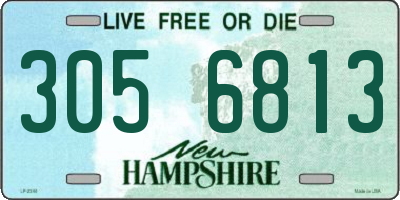 NH license plate 3056813