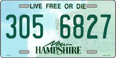 NH license plate 3056827