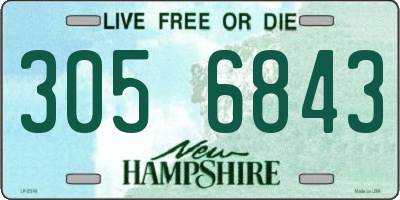 NH license plate 3056843