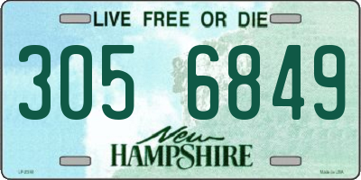 NH license plate 3056849