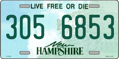 NH license plate 3056853