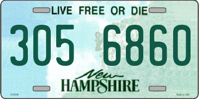NH license plate 3056860