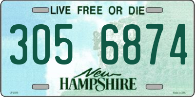 NH license plate 3056874