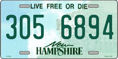 NH license plate 3056894