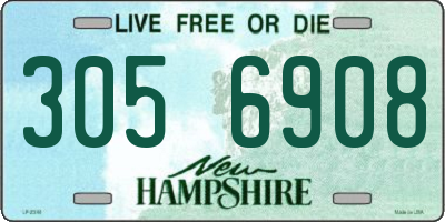 NH license plate 3056908