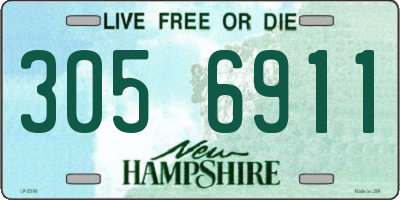 NH license plate 3056911