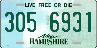 NH license plate 3056931