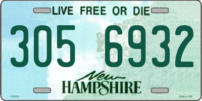 NH license plate 3056932