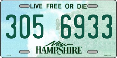 NH license plate 3056933