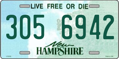 NH license plate 3056942