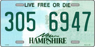 NH license plate 3056947