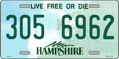 NH license plate 3056962