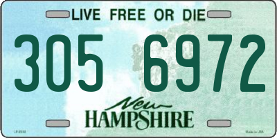 NH license plate 3056972