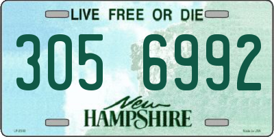 NH license plate 3056992