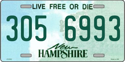 NH license plate 3056993