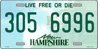 NH license plate 3056996