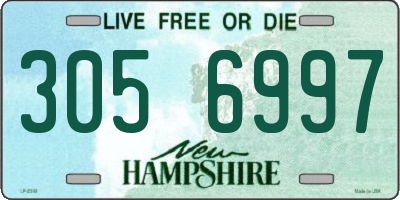 NH license plate 3056997