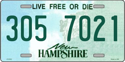 NH license plate 3057021