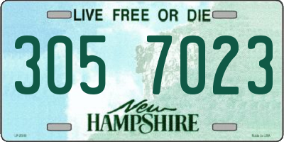 NH license plate 3057023