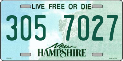 NH license plate 3057027