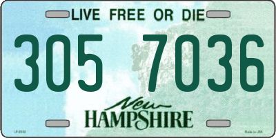 NH license plate 3057036