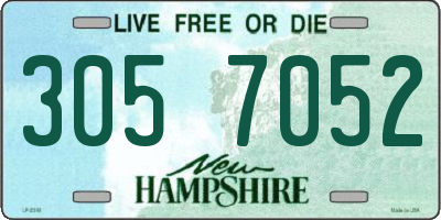 NH license plate 3057052