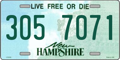 NH license plate 3057071