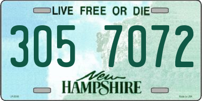 NH license plate 3057072