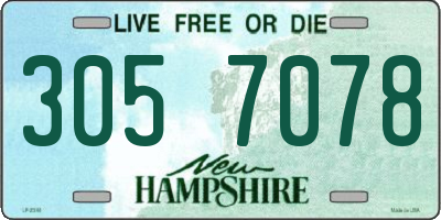 NH license plate 3057078