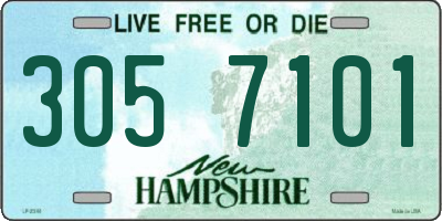 NH license plate 3057101