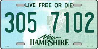NH license plate 3057102