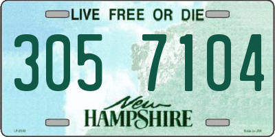 NH license plate 3057104