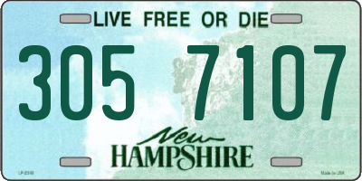 NH license plate 3057107