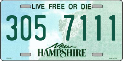 NH license plate 3057111