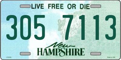 NH license plate 3057113