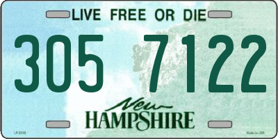 NH license plate 3057122