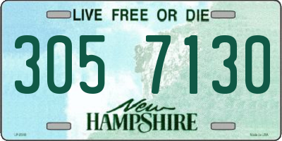 NH license plate 3057130