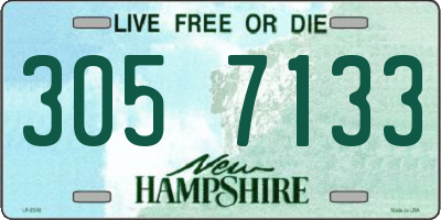 NH license plate 3057133