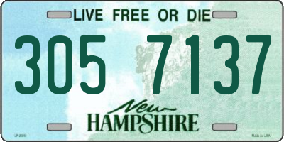 NH license plate 3057137