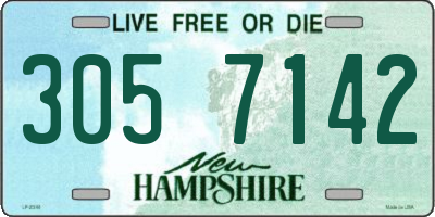 NH license plate 3057142