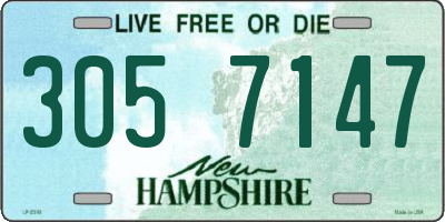 NH license plate 3057147