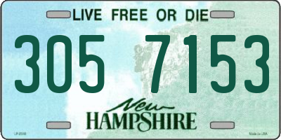 NH license plate 3057153