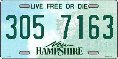 NH license plate 3057163