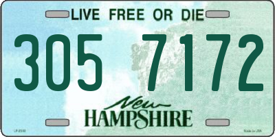 NH license plate 3057172