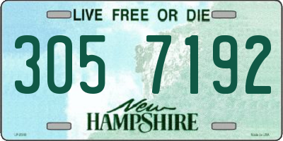 NH license plate 3057192