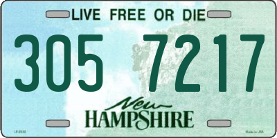NH license plate 3057217