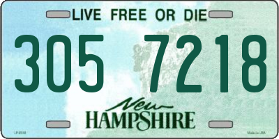 NH license plate 3057218